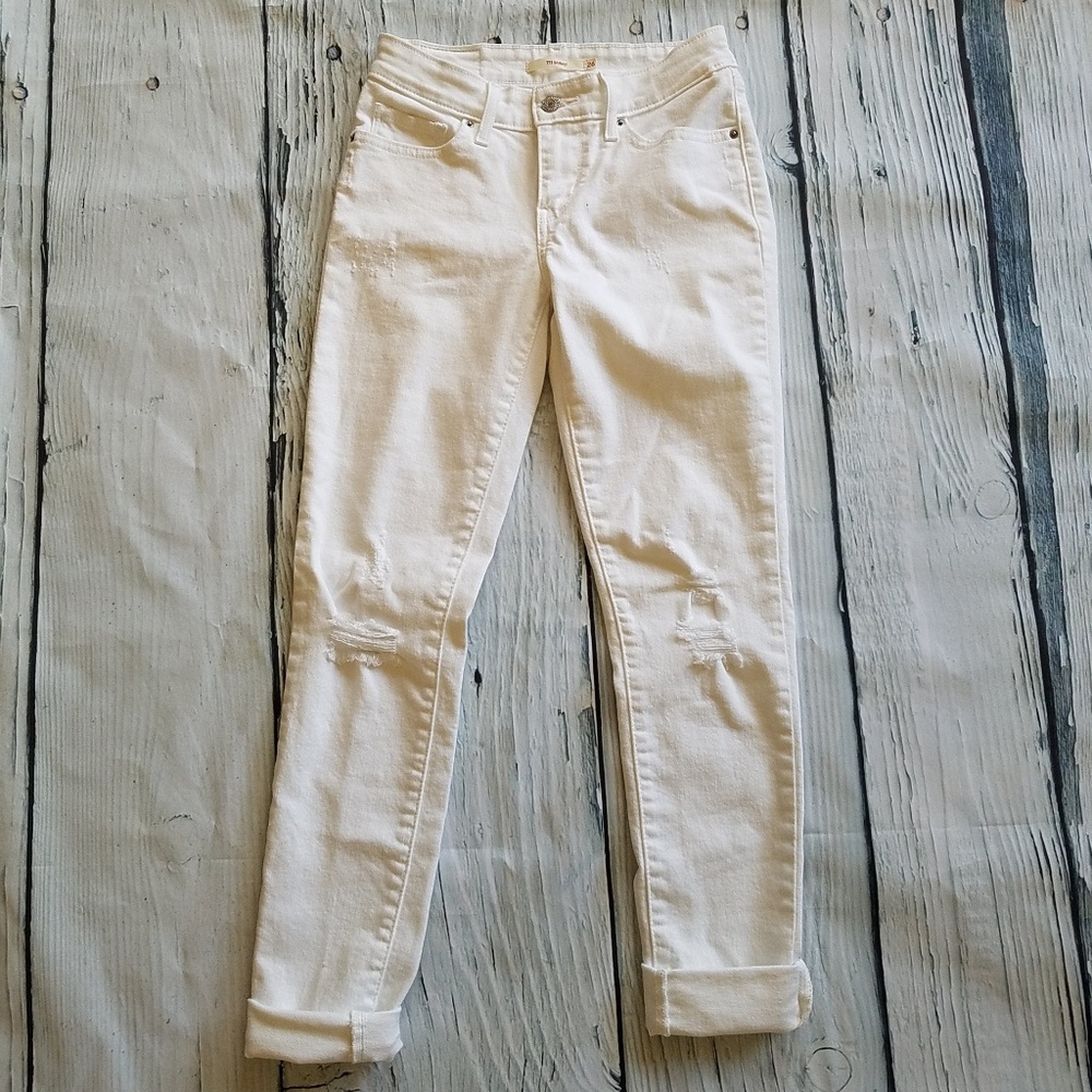 Levi's | 711 Skinny Distressed Jeans